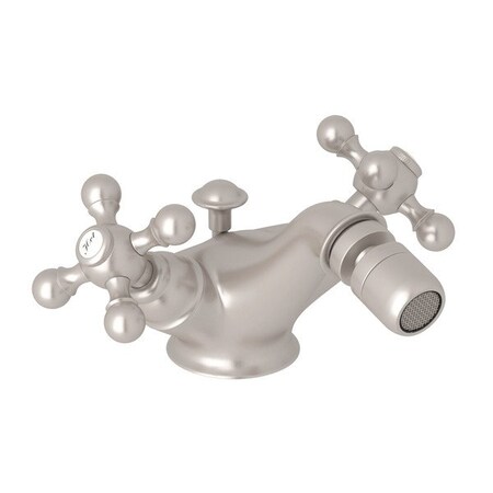 Rohl Cisal Single Hole Bidet Faucet In Satin Nickel AC55X-STN